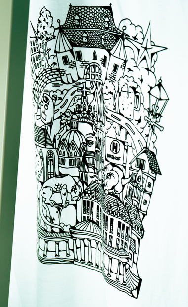 Viertel-Shirt: "Aachen City"