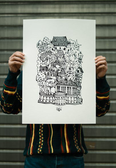 Viertel-Print: "Aachen City"