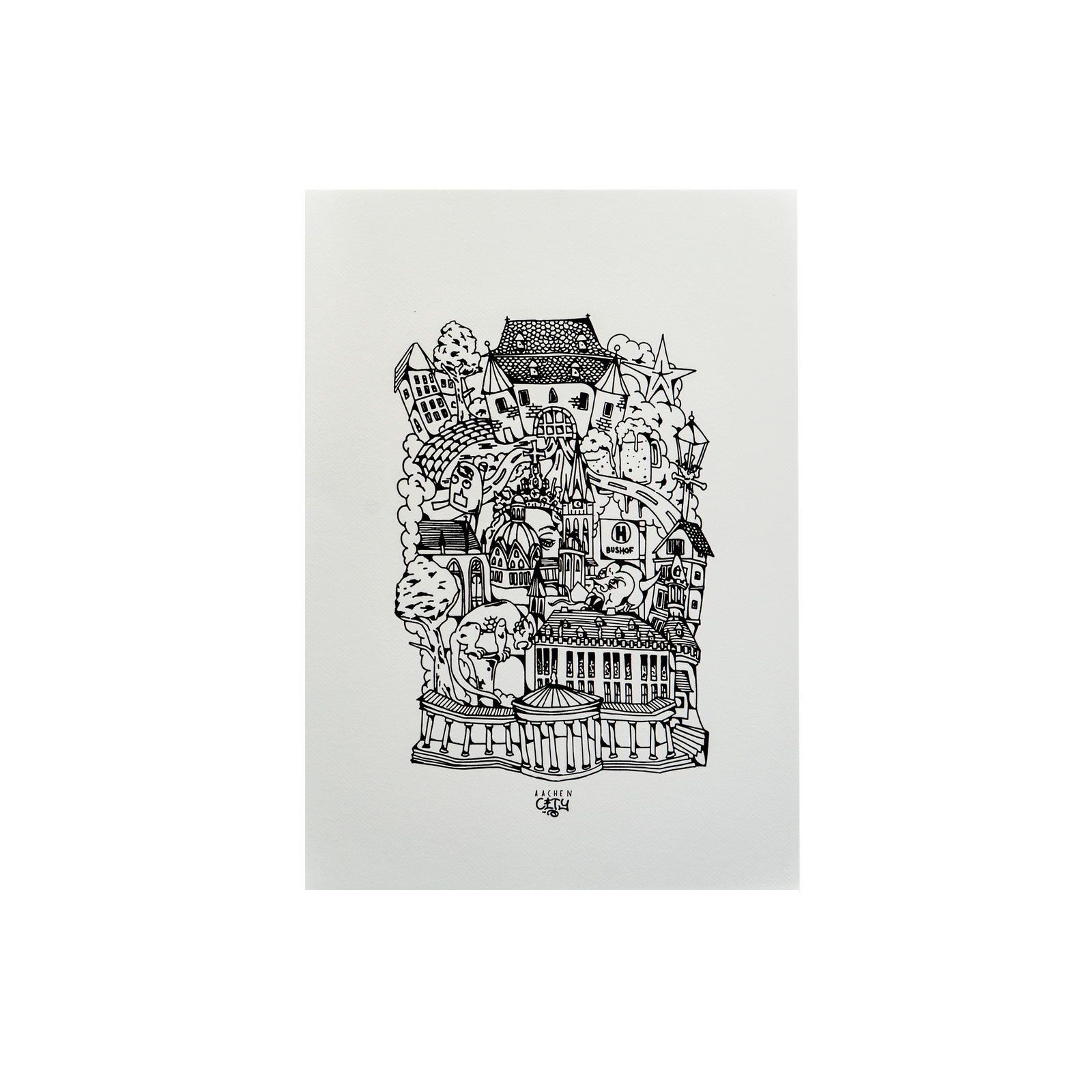 Viertel-Print: "Aachen City"